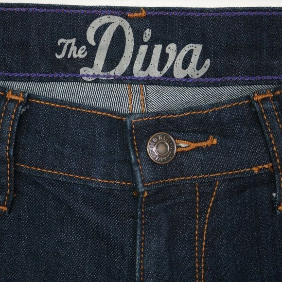 Old Navy‎ The Diva Boot Cut Flare Jeans Stretch Dark 4 x 32 Regular - Picture 5 of 9